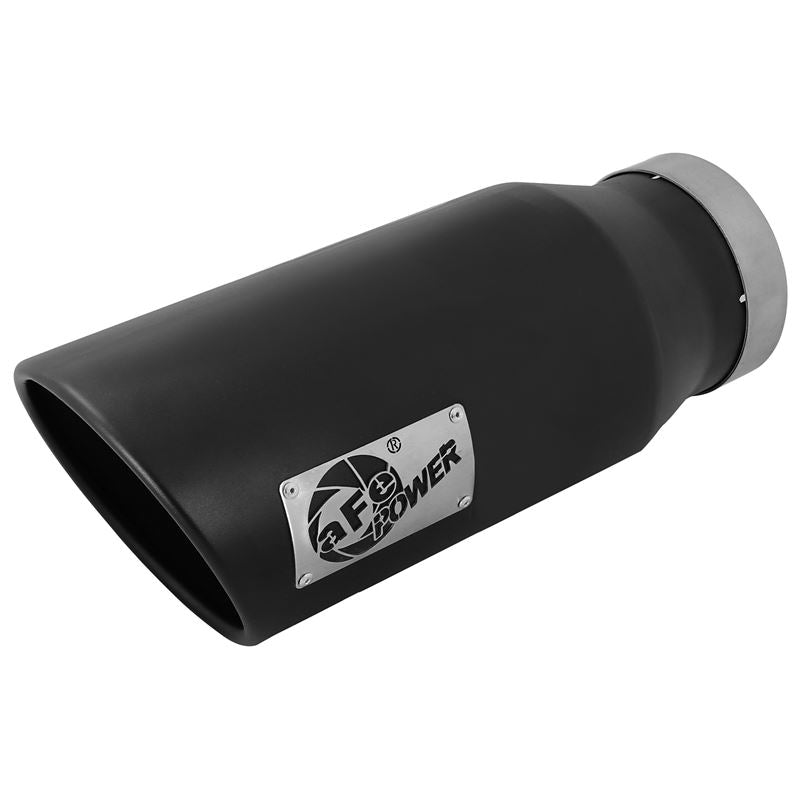 aFe MACH Force-Xp 409 Stainless Steel Clamp-on Exhaust Tip Black (49T40602-B15)