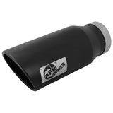 aFe MACH Force-Xp 409 Stainless Steel Clamp-on Exhaust Tip Black (49T40602-B15)