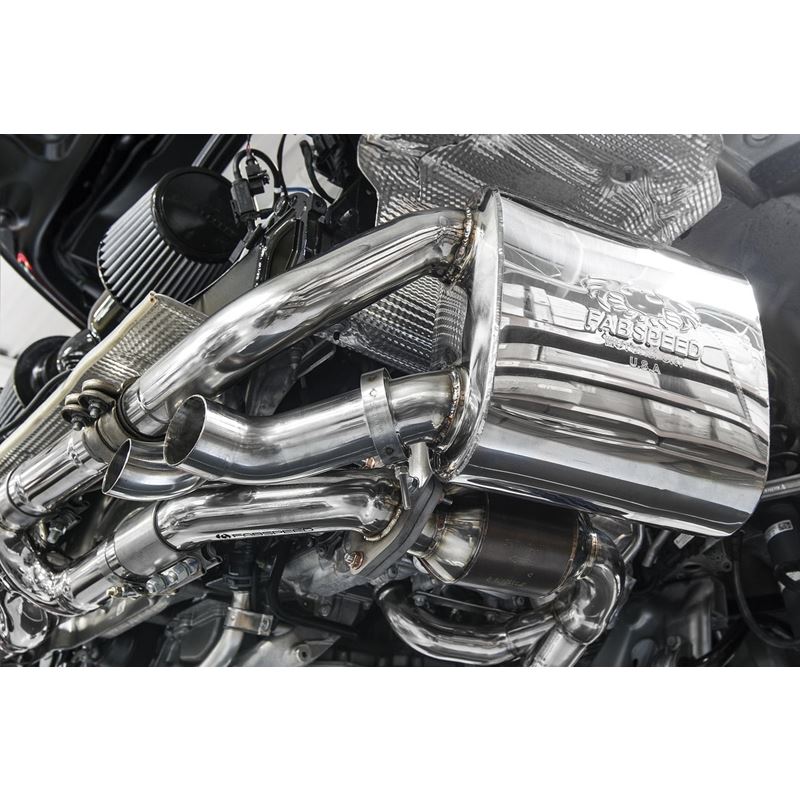 Fabspeed 991 Carrera Maxflo Performance Side Exhaust System (12-16) (FS.POR.991.MAX38B)