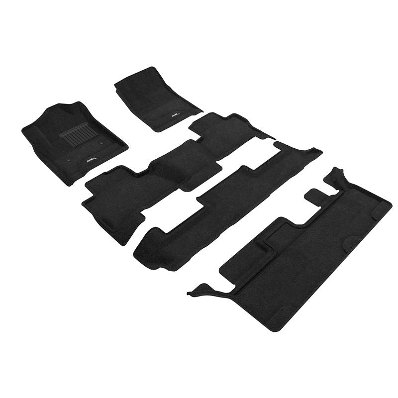 3D Maxpider ELEGANT Floor Mat, BLACK, 1ST ROW/2ND ROW/3RD ROW (L1CH06204709)