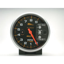 Load image into Gallery viewer, AutoMeter Pro-Cycle Gauge Tach 5in 9K Rpm Pedestal W/ Rpm Playback Black (19266)