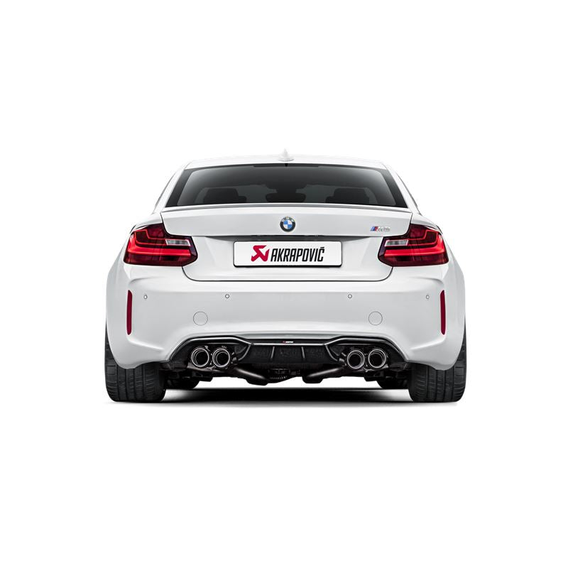 Akrapovic 16-17 BMW M2 F87 (Excl M2 Competition) Evolution Line Cat Back (Titanium) w/Carbon Tips (ME-BM/T/8H)