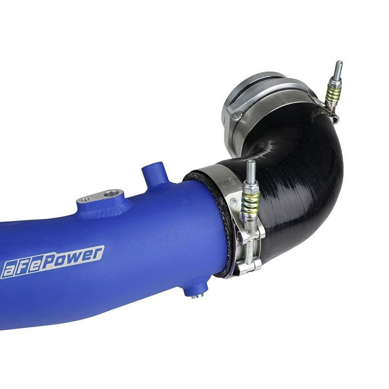 aFe Power 2-1/2 IN to 3 IN Aluminum Hot-Side Charge Pipe Blue for 2020-2021 BMW Z4(46-20408-L)