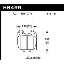 Load image into Gallery viewer, Hawk Performance Performance Ceramic Brake Pads (HB499Z.610)