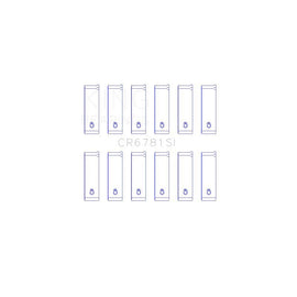 King Engine Bearings Connecting Rod Bearing Set for 2002-2010 Chrysler Sebring (CR6781SI0.75)
