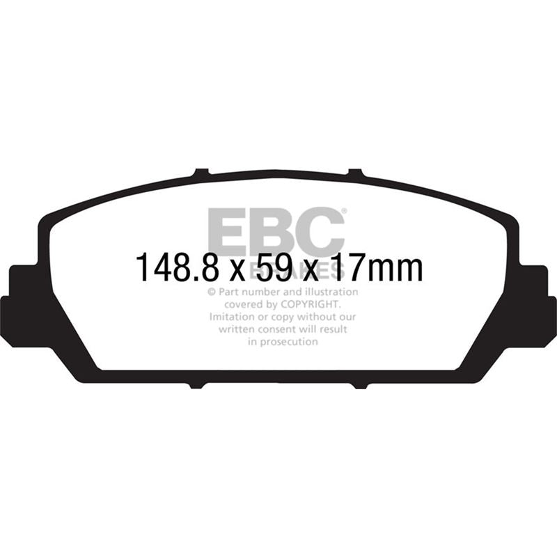 EBC Yellowstuff Street And Track Brake Pads (DP41896R)