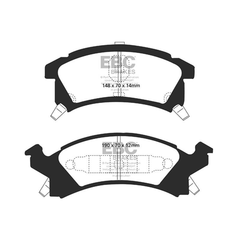 EBC Greenstuff 2000 Series Sport Brake Pads (DP21175)