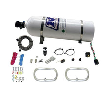 Load image into Gallery viewer, Nitrous Express Dual Ntercooler Ring System (2 - 6 x 6 Rings) w/15lb Bottle (22200-15)