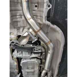 Active Autowerke G80/G82 Race exhaust GOLIATH w DUMP / brush tips (100mm) (11-116D)