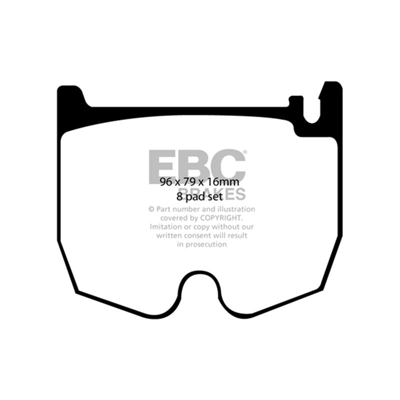 EBC Redstuff Ceramic Low Dust Brake Pads (DP31486C)