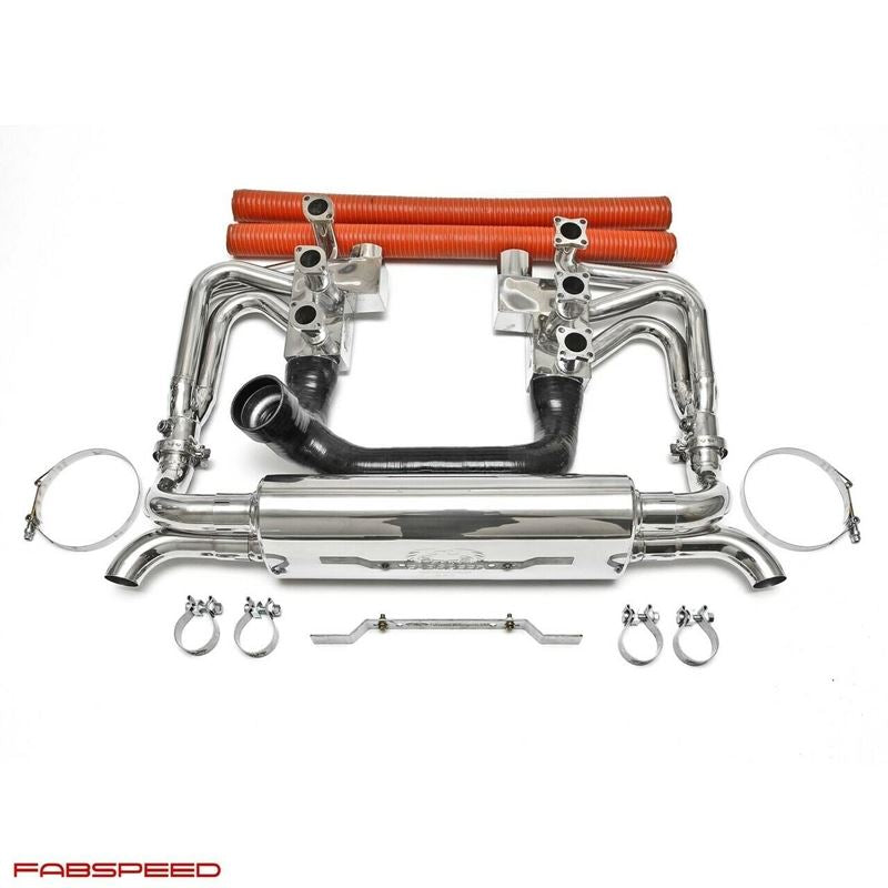 Fabspeed 964 Carrera RSR Header Muffler Kit (89-94) (FS.POR.964.RSRWHTS)