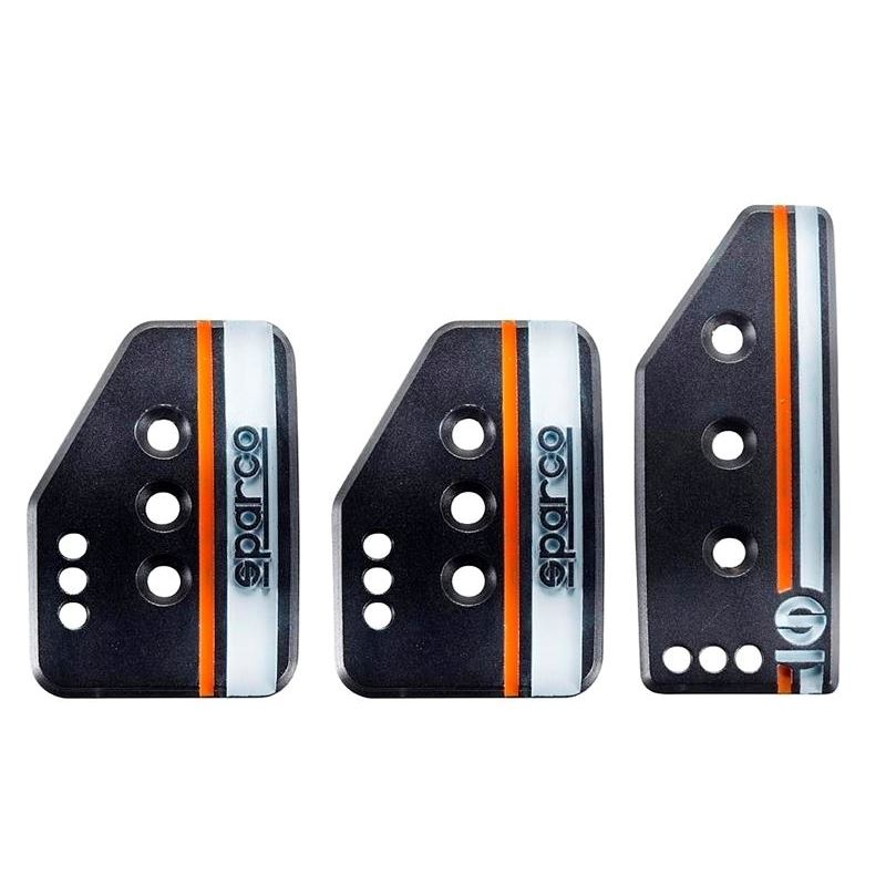 Sparco Settanta Pedal Set, Black, Set of 3 (037879OP01)