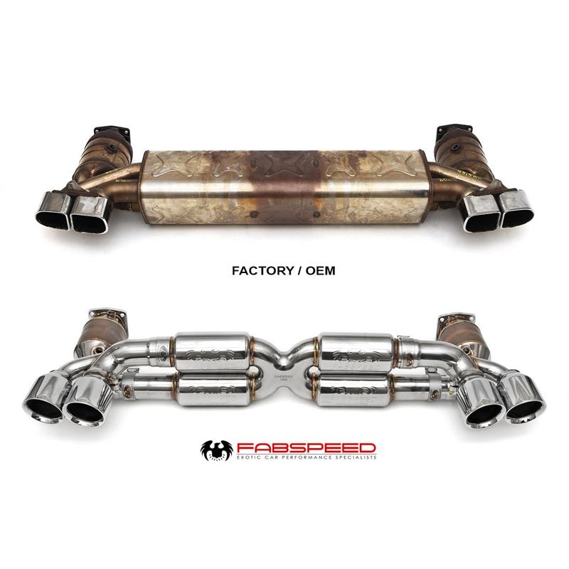 Fabspeed 991.2 Turbo/Turbo S Supersport X-Pipe Exhaust System (17-20) (FS.POR.9912T.SSRX)