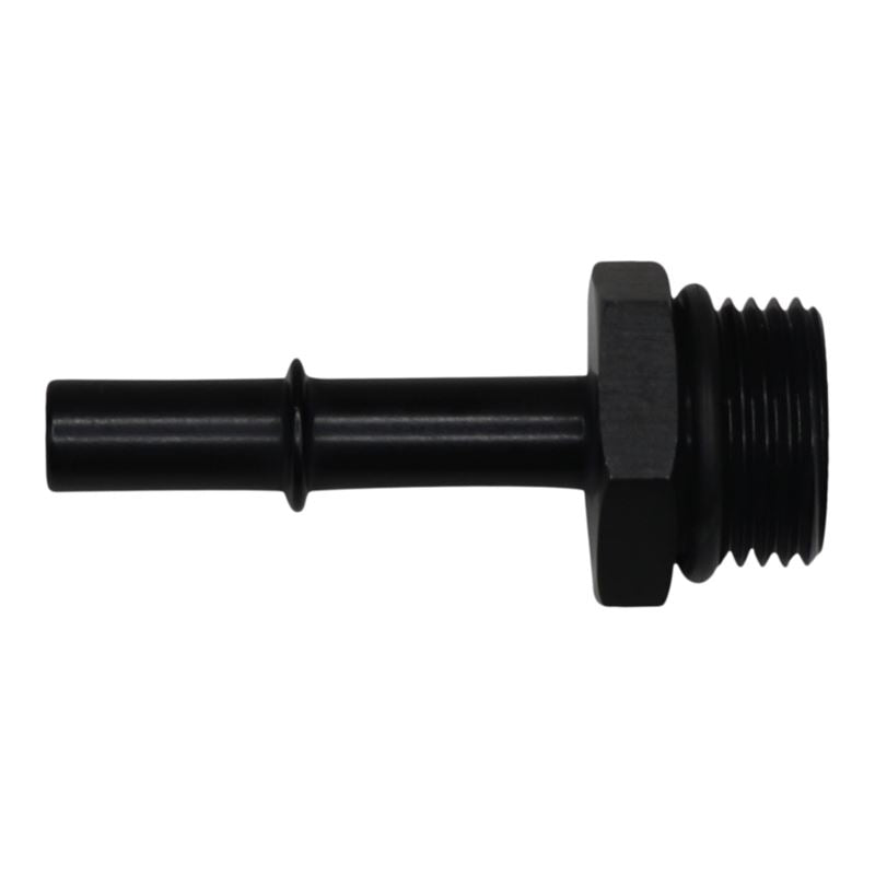 DeatschWerks 10AN ORB Male to 3/8in Male EFI Quick Connect Adapter - Anodized Matte Black(6-02-0125-B)