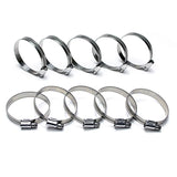 HPS Stainless Steel Embossed Hose Clamps Size 40 10pc Pack 2