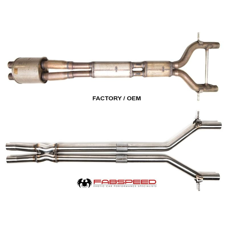 Fabspeed 970 Panamera Turbo/Turbo S Resonator Bypass X-Pipe (10-16) (FS.POR.970T.XP)