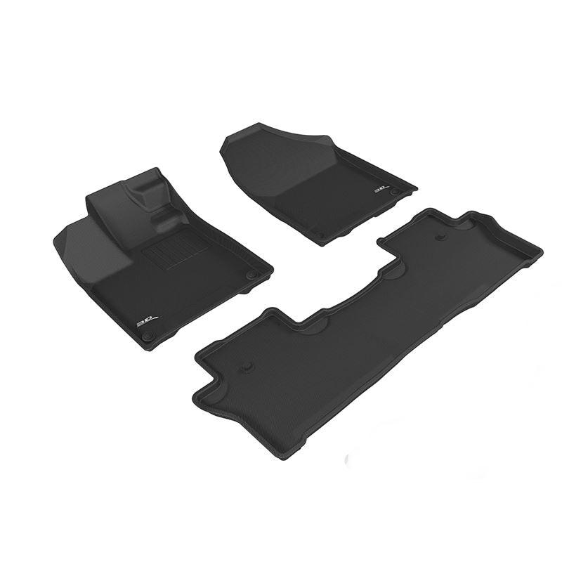 3D Maxpider KAGU Floor Mat, BLACK, 1ST ROW/2ND ROW (L1HD10201509)