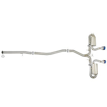 Load image into Gallery viewer, Takeda 3 IN 304 Stainless Steel Cat-Back Exhaust System w/ Blue Flame Tip (49-36618-L)