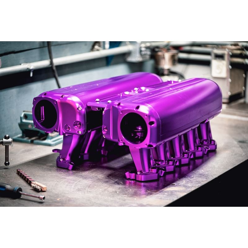 AMS Performance ALPHA V10 Intake Manifold - Powder Coated - Single Stage (ALP.37.08.0001-4)