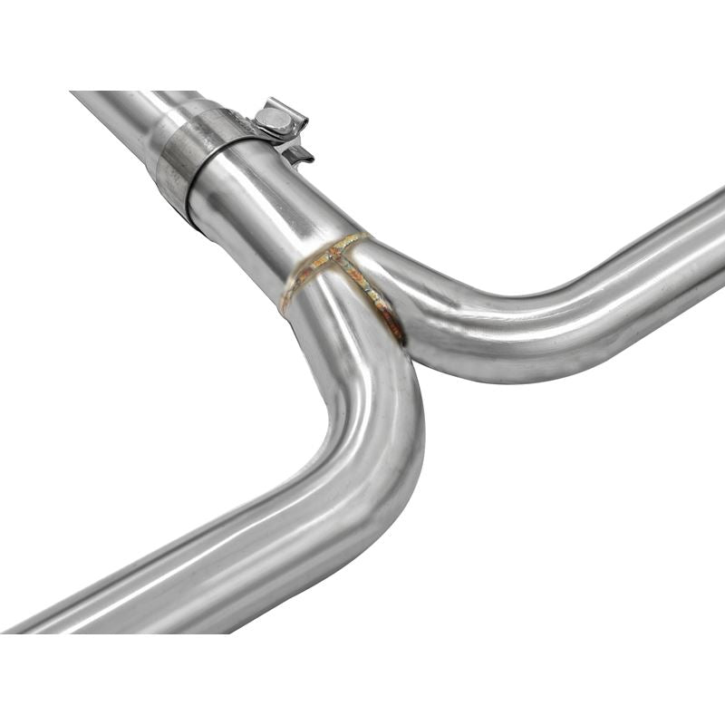 Takeda 2-1/4 IN to 2 IN 304 Stainless Steel Cat-Back Exhaust w/Polished Tips (49-36612)