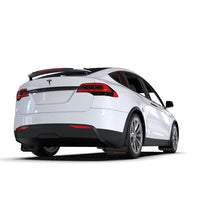 Load image into Gallery viewer, Rally Armor Black Mud Flap/White Logo for 2022 Tesla Model X &amp; X Plaid (MF102-UR-BLK/WH)