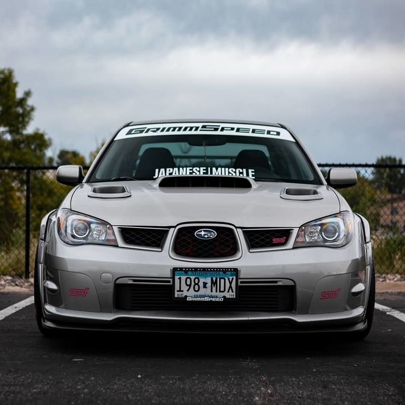 GrimmSpeed Windshield Banner 43" - 02+ WRX/STI, 05-09 LGT (111035)