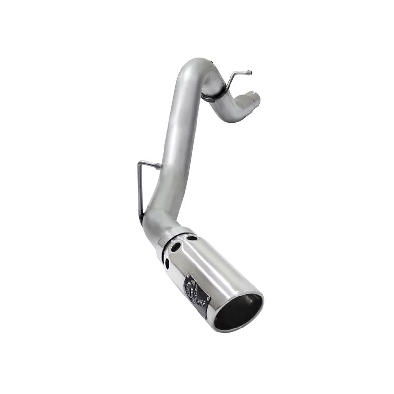 aFe ATLAS 3-1/2 IN Aluminized Steel DPF-Back Exhaust System w/Polished Tip (49-04064-P)