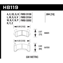 Load image into Gallery viewer, Hawk Performance HPS Brake Pads (HB119F.594)