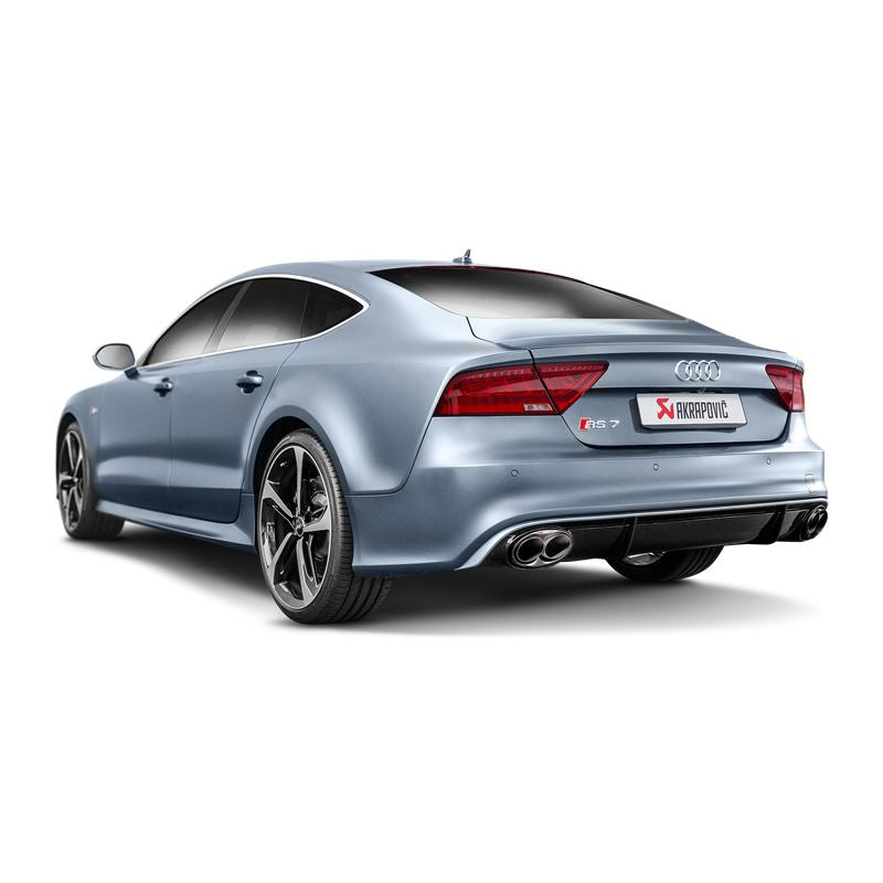 Akrapovic 14-17 Audi RS6 Avant (C7) Evolution Line Cat Back (Titanium) w/ Carbon Tips (S-AU/TI/3H)