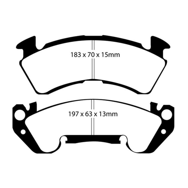 EBC Yellowstuff Street And Track Brake Pads (DP41147R)