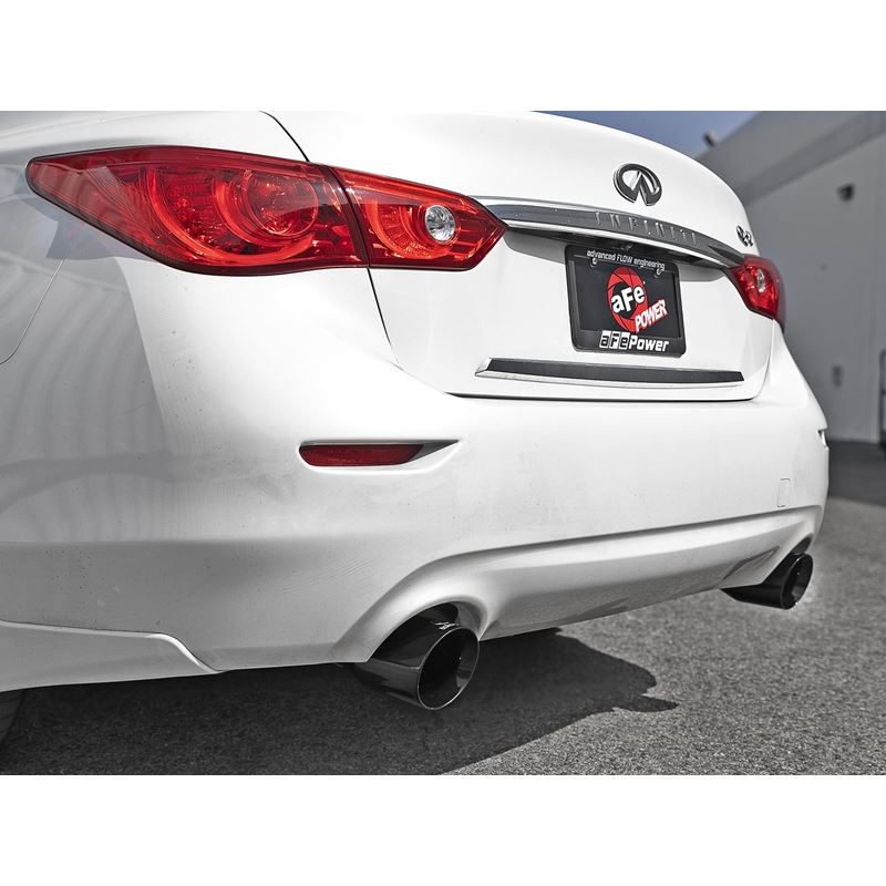 Takeda 2-1/2 IN 304 Stainless Steel Cat-Back Exhaust System w/ Black Tips (49-36132NM-B)