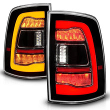 Load image into Gallery viewer, ANZO USA Sequential LED Taillights Black w/Switchback Amber Signal for 09-18 Dodge Ram 1500 (311471)