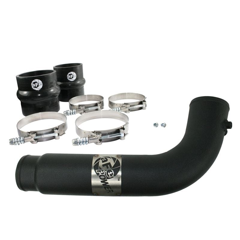 aFe BladeRunner 3-1/2 IN Aluminum Cold Charge Pipe Black (46-20039)