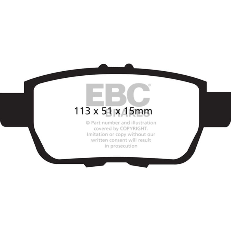 EBC Yellowstuff Street And Track Brake Pads (DP41754R)