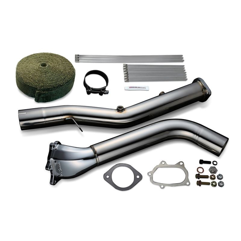 STRAIGHT DOWN PIPE KIT EXPREME EJ SINGLE SCROLL GR/GV/GE/GH/VA Ver 2 w/ TITAN BANDAGE (TB6060-SB02B)