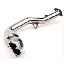 Load image into Gallery viewer, Invidia 02-07 WRX/STi Polished Divorced Waste Gate Downpipe with High Flow Cat (HS05SW1DPC)