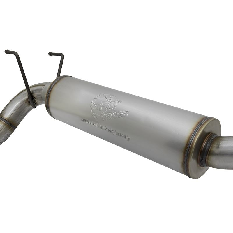 aFe Rebel Series 3-1/2 IN Stainless Steel Cat-Back Exhaust System w/Black Tip (49-42057-B)