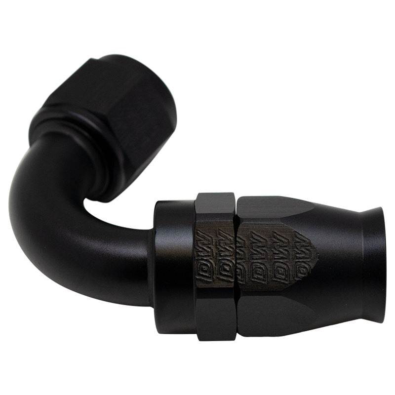 DeatschWerks 10AN Female Flare Swivel 120-Degree Hose End PTFE - Anodized Matte Black(6-02-0878-B)