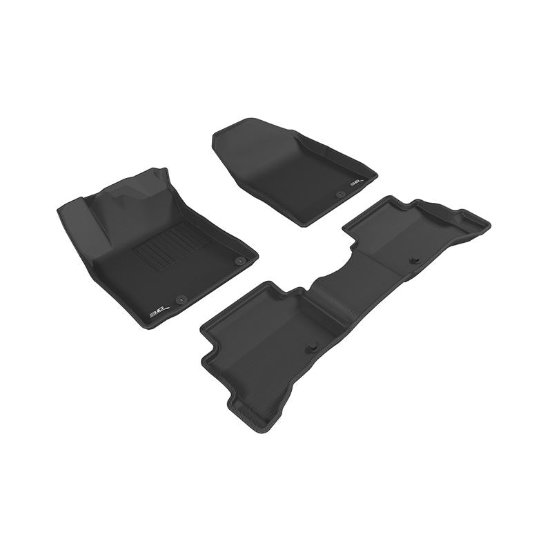 3D Maxpider KAGU Floor Mat, BLACK, 1ST ROW/2ND ROW (L1HY07801509)