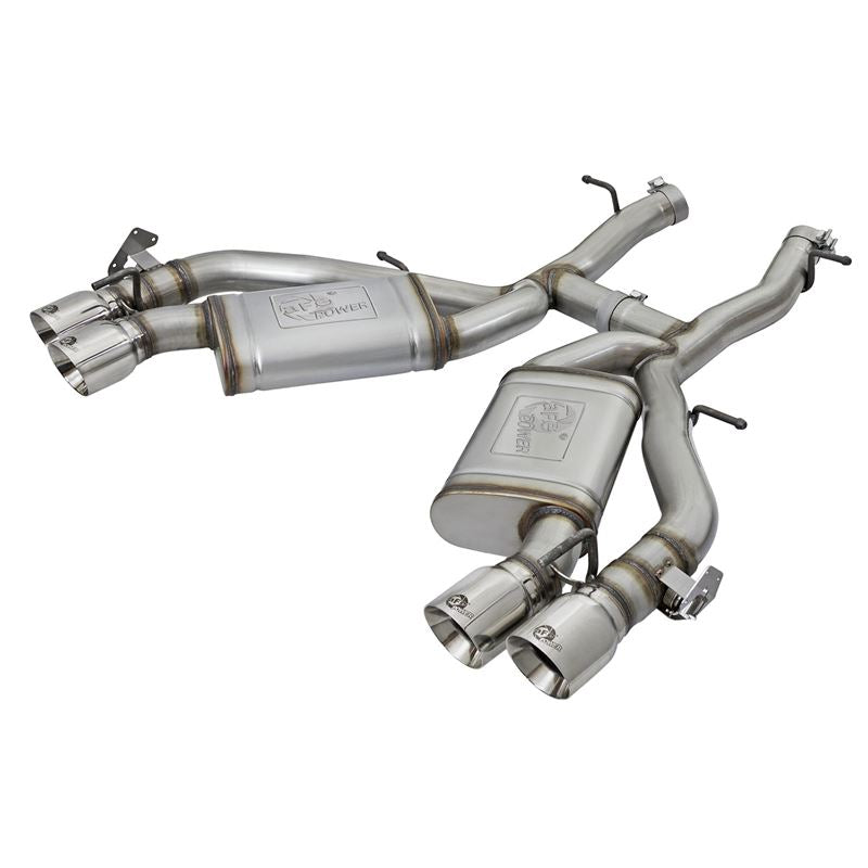 aFe MACH Force-Xp 3 IN 304 Stainless Steel Axle-Back Exhaust System w/Polished Tip (49-34068-P)