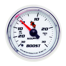 Load image into Gallery viewer, AutoMeter C2 52mm 30 PSI Mechanical Boost and Vacuum Gauge (7103)