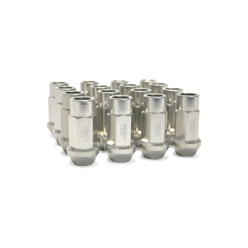 Blox Racing Street Series Forged Lug Nuts- Silver 12x1.5mm - Set of 20 (BXAC-00104-SSSI)