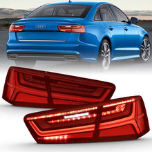 Load image into Gallery viewer, ANZO USA Tail Light Assembly, LED, Red/Clear Lens, Black Housing, 4 PCS, w/Sequential Signal (321353)