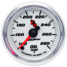 Load image into Gallery viewer, AutoMeter C2 52mm 140 - 280 Deg. F Electronic Oil Temp Gauge (7156)