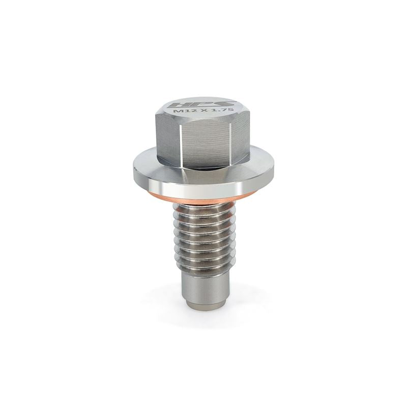 HPS Pefromance Stainless Steel Magnetic Drain Plug M12 x 1.75, (MDP-M12x175)