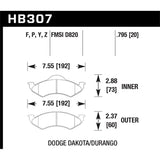 Hawk Performance Super Duty Brake Pads (HB307P.795)