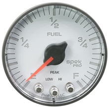 Load image into Gallery viewer, AutoMeter Spek-Pro Gauge Fuel Level 2 1/16in 0-270 Programmable Wht/Blk (P312128)