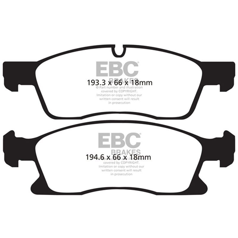 EBC Yellowstuff Street And Track Brake Pads (DP41871R)