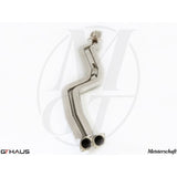 GTHAUS Section 1 Pipes w/ no Resonator Stainless for 2008-2013 BMW 128i(BM0103004)