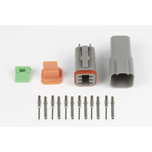 Load image into Gallery viewer, Haltech Plug and Pins Only - Matching Set of Deutsch DT-6 Connectors (DT06-6S + DT04-6P) - ( 13 Amp) (HT-031115)